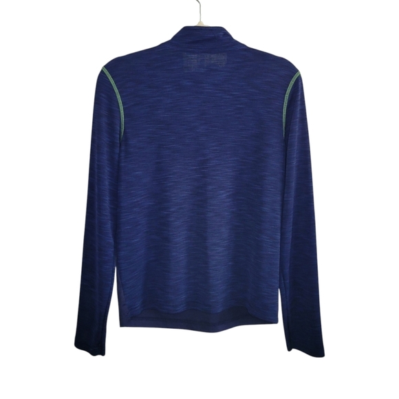 NFL Seattle Seahawks Blue 1/4 Zip Lightweight Pullover Jacket Kids Size L 14/16 - Picture 3 of 7